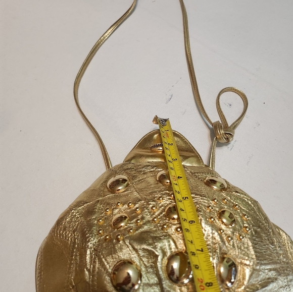 Splendid Metallic Gold Crossbody Bag EUC - Picture 8 of 15